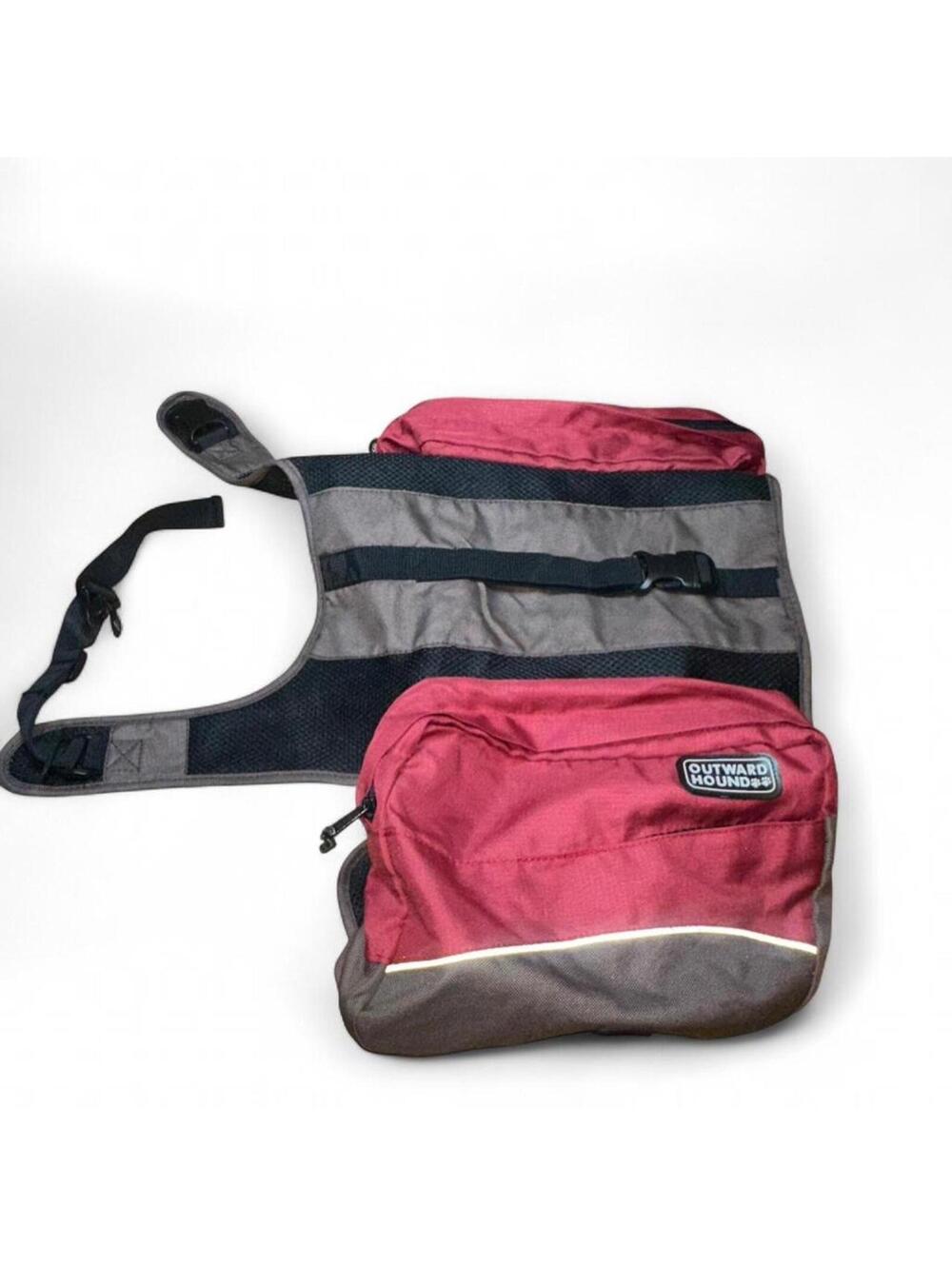 OUTWARD HOUND Rust and Brown Saddle Bag Dog Harness Backpack, Medium / Large